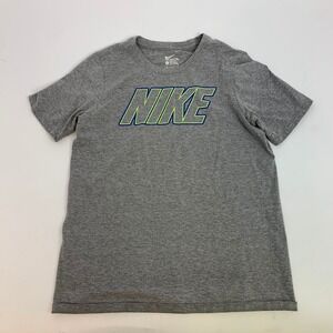 Kids Nike Tee Athletic Cut Grey Short‎ Sleeve T Shirt Large